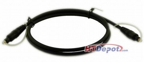 6ft Optical Toslink Cable - High Quality, 100% Digital Audio
