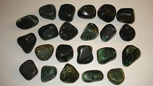 (#EE) 22pc Small & Medium Extremely Rare B-Grade Green Sapphires From Australia Healing 100% Natural Crystal Gemstone Tumbled Stones Specimens