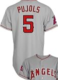 Los Angeles Angels of Anaheim Authentic MLB Jerseys Albert Pujols GREY Cool Base Jersey Size 48