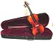 Crystalcello MV120 4/4 Size Violin with Case + Bow + Accessories - Natural Color