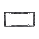 CARBON FIBER For Plastic License Plate Frame Cover