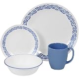 Corelle Livingware 16-Piece Dinnerware Set, Service for 4, Bahia