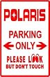 POLARIS WATER CRAFT ONLY jet ski street sign