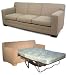 Organic Club Sofa Sleeper in Hemp Fabric