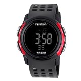 Armitron Mens 408222RED Chronograph Black and 