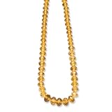 1928 Luxury Cut Faceted Yellow Crystal Necklace