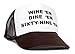 Wine Dine Sixty Nine Em Unisex-adult One-size Trucker Hat Brown/white
