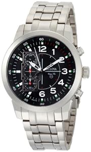 Bulova Men's 96A116 Marine Star Black Dial Watch from Bulova
