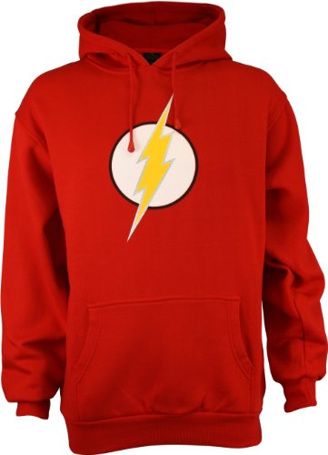  Flash Logo Men's Pullover Hooded Sweatshirt