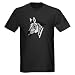 Zebra Head Design Funny Dark TShirt by CafePress = Nerdy TShirt