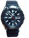 Stainless Steel Seiko 5 Sports Automatic Black Dial