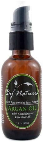 By Natures Pure Defining Frizz Control Argan Oil with Sandalwood Essential Oil 1.7oz