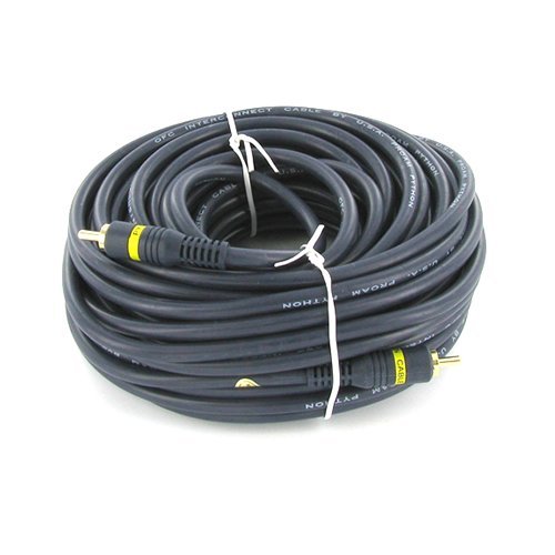 50' Python Gold Audio Subwoofer Cable 1 RCA to 1 RCA