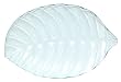 Clear Spanish Recycled Glass Medium Palm Leaf Plate 16" x 10.5"