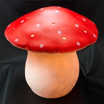 solar toadstool lights