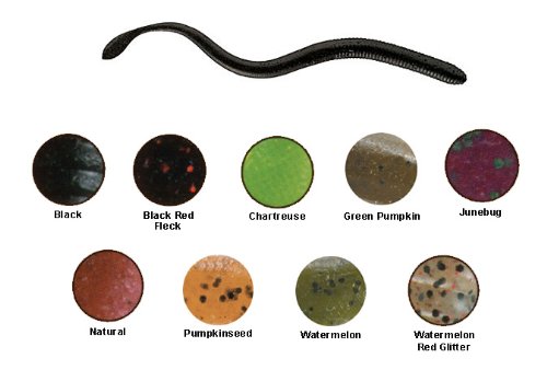 Berkley Gulp! 6^ Nightcrawler Color: Watermelon Red Glitter (WRG)