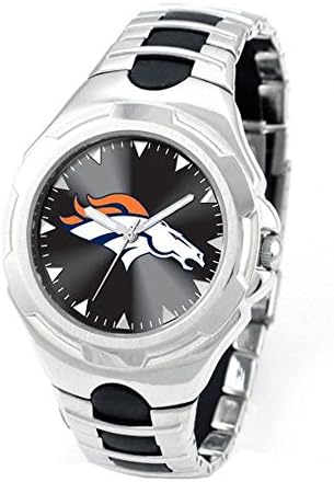 Fan Watches Denver Broncos Team Logo NFL Football Sports Fan Victory Watch