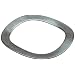 Wave Washers, High Carbon Steel, 3 Waves, Inch, 0.397" ID, 0.484" OD, 0.009" Thick, 0.02" Compressed Height, 3lbs Load, (Pack of 10)