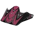 Fox Racing Prints Visor Men's V2 Dirt Bike Motorcycle Helmet Accessories w/ Free B&F Heart Sticker - Black/Pink