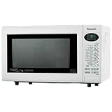 Panasonic slimline combination microwave oven in white