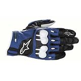 ALPINESTARS OCTANE S-MOTO LEATHER MOTORCYCLE GLOVES-BLUE-LARGE-NEW