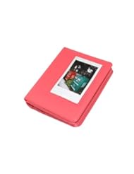 Home: iDaily Macaron Colorful Frame PU Leather Fujifilm Fuji Instax Instant Mini Polaroid Films Book Photo Album mini 7s / 8 / 25 / 50 / 90 - Rose Pink - iDaily