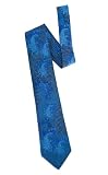 Paisley Field Woven Tie in blue