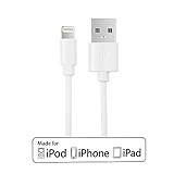 [AppleMFI認証]OmakerUSBlightningケーブル8pin iphone5s/5c/5 ipad ipod用 充電同期[データ伝送]1m(米国でappleMFI認証済みケーブルのベストセラー１位) ホワイト