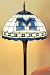 Team Logo Floor Lamp 61.5hx16d Shd Michigan