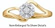 Beautiful Yellow Gold Diamond Flower Promise Ring Beautiful Yellow Gold Diamond Flower Promise Ring