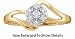 Jewelry : Beautiful Yellow Gold Diamond Flower Promise Ring