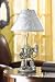 KIDS DECOR CYBORG SCI FI ROBOT SPACE LAMP BLUE SHADE