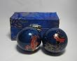 Blue Metal Balls Big Hands Exercise Bird and Dragon M
