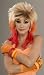 Sexy 80s Punk Rocker Girl Spiked 1980s Halloween Costume Wig