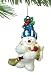 Barcana 3.5-Inch Shatterproof Snowman Sweeping, Christmas Ornaments, Set of 4