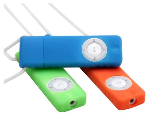 XtremeMac iPod Shuffle TuffWrapz Sky Tangerine)