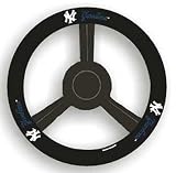 New York Yankees Leather Steering Wheel Cover