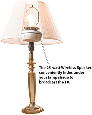 Wireless TV Speaker System. Sounds of Light is wireless with no power cord needed. Amazing sound and easy to install and operated. (Single Speaker)