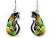 Clearly Charming Time To Leave Cat Sterling Silver and Enamel Earrings by Zarah