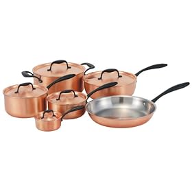 BEKA White Heat Collection Range 1001 Copper 11-Piece Set by Cookware Sets