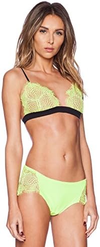 Skivvies By For Love &amp; Lemons Infinity Triangle Bralette - Neon Green / Highlighter