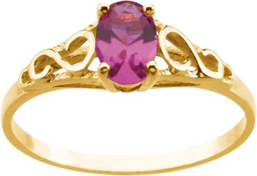 Teen Imitation July Birthstone Ring
