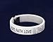 Lung Cancer Awareness White Ribbon Bracelet (Retail)