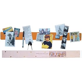 Magnetic Strip Bulletin Board in White