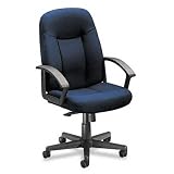 600 Series Mid-Back Swivel Chair - Navy/ Black
