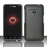 IMAGE OF LG Revolution 4G VS910 Esteem MS910 (Verizon MetroPCS) Rubberized Design Case Cover Protector - Carbon Fiber (free ESD Shield Bag, Ship in Carton Box)