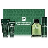 Paco Rabanne by Paco Rabanne for Men 4 Piece Deluxe Set Includes: 6.7 oz Eau de Toilette Spray / Splash + 5.1 oz Deodorant Spray + 5.1 oz Shower Gel + 2.5 oz After Shave Balm
