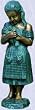 Melissa and the Messanger bird Statue home garden New