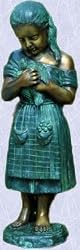 Melissa and the Messanger bird Statue home garden New
