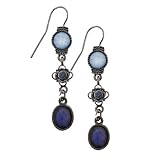 Blue Moon Linear Drop Earrings